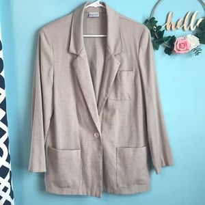 Vintage Russ Made in U.S.A. Tan Blazer